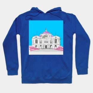 BLUE beaux arts palace mexico CDMX Hoodie